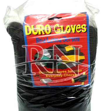 Wholesale Duro Gloves Large Black Red Lined Jersey