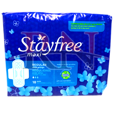 Wholesale Stayfree Maxi Regular Pads 18CT