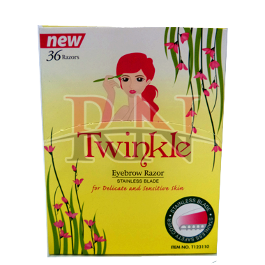 TWINKLE | EYEBROW RAZOR LOOSE DISPENSER - 36 PK – RN International Inc.