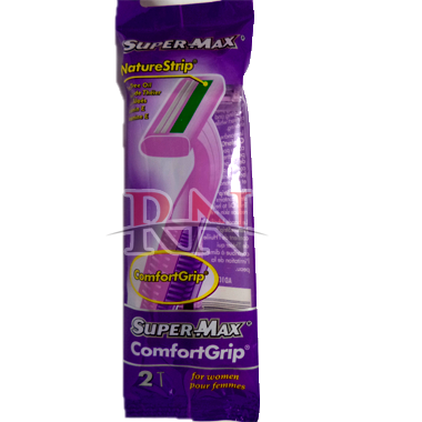 SUPERMAX | WOMEN COMFORTGRIP DISPOSABLE RAZOR 2CT - 1PK – RN ...