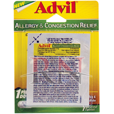 Advil Allergy & Congestion Relief Blister Pack Wholesale