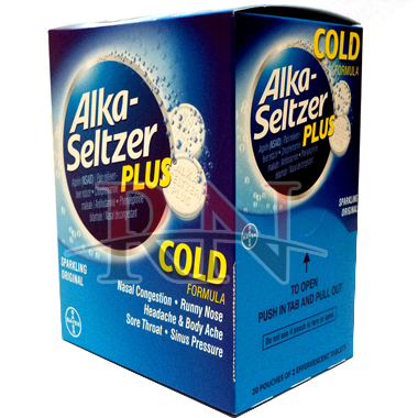 Alka-Seltzer Plus Cold Dispenser 20PK Wholesale