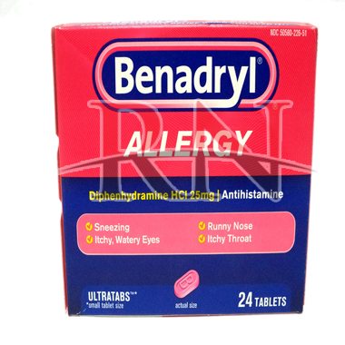 Benadryl Allergy 24CT Wholesale