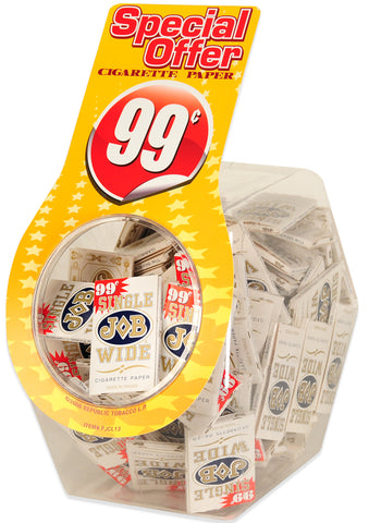 JOB | SINGLE WIDE ROLLING PAPER PP$.99 JAR  - 100PC