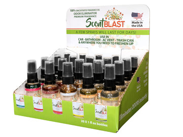 SCENT BLAST | AIR FRESHENER ASSORTMENT 10Z - 20PC