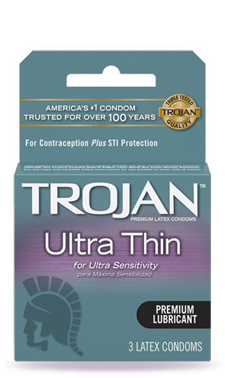 TROJAN | ULTRA THIN PREMIUM CONDOMS 3CT - 6PC